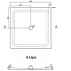 1000x1000mm Square Shower Tray Center/Corner Waste